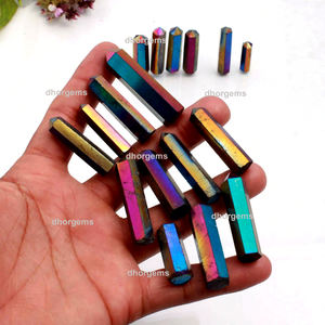 Aura Soma ขวดคริสตัลมูนสโตนคริสตัลแบบตั้งโชว์,คริสตัลรูปหอคอยไม้กายสิทธิ์ออร่าควอตซ์จี้ออร่าคริสตัลควอตซ์ Ab - Product Image 3