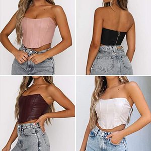 Overbust Corset Gothic Dress with Belt Buckels Waist Slimming Shaper Bones Vintage Nightwear Leather - Product Image 4