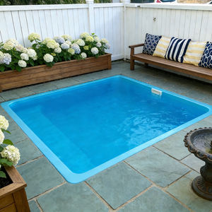 Piscina de acrílico personalizada integrada para SPA, mini piscina de inmersión para patio trasero, piscina elevada sobre el suelo. - Product Image 4