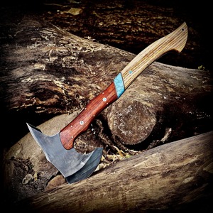 Couteau Bowie en acier carbone forgé à la main pour le bushcraft, le camping et la chasse - Cadeau pour les demoiselles d'honneur et le mari, personnalisable OEM - Product Image 4