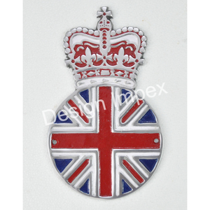 Feuille de fonte Royal GR couronne signe pour mural noir et or mis en évidence nouveau élégant UK Royal signe forme ronde Offre Spéciale - Product Image 6