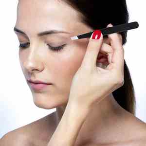 Pinzas de Punta inclinada de acero inoxidable, 4 Uds., herramientas de depilación de cejas de precisión, juego de pinzas para cejas - Product Image 2