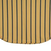 Maillot de Baseball à fines rayures-T-shirt en maille Tuk Old Gold 11/1 | Lettres brodées en chenille | Vêtements de fraternité et de sororité