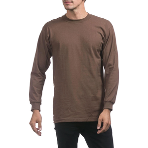 Camisa Casual de Manga Larga con Cuello en V para Hombre, Diseño Liso, Alta Calidad, Sarga Ecológica, Secado Rápido, Poliéster/Algodón, Venta al Por Mayor - Product Image 1