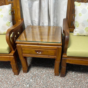 Table basse en teck durable et luxueuse, de fabrication indonésienne, design classique chinois, sculptures de Qilin pour le salon - Product Image 6