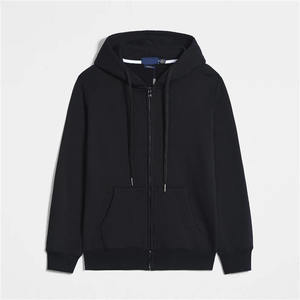 Venta al por mayor 100% Algodón Hombres Invierno Regular Fit Cremallera Sudadera con capucha - Product Image 3