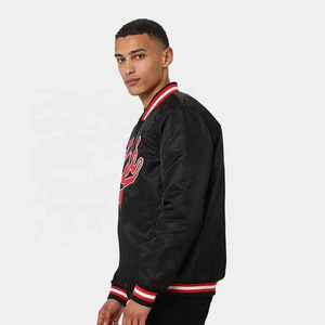 Chaqueta de satén al por mayor barata para hombre a la moda, chaqueta personalizada fabricada en Pakistán, chaquetas universitarias de satén de alta calidad para hombre - Product Image 5