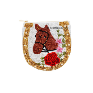 Easter Theme Handmade Canvas Beaded Coin Pouch Colorful Bunny Inspired Zipper Clutch Wallet Cosmetics Bag Gift Idea Travel Cards - Product Image 3