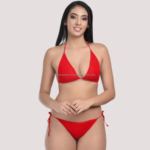 Nardon Apparel solide deux pièces taille haute fermetures à glissière avant Sexy maille mode Bikini ensemble 2025 nouveau - Product Image 3