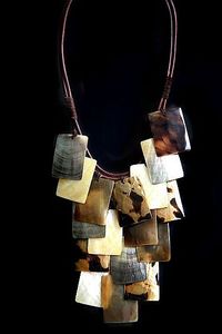 ARTIST-Collar de cuerno de buey de búfalo para mujer y niña, joyería de hueso pulido, diseño natural, regalos de boda - Product Image 5