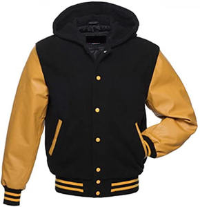 Chaqueta con botones y cuello de pie bordada con letras de colores contrastantes con logotipo personalizado al por mayor de fábrica de otoño e invierno - Product Image 4