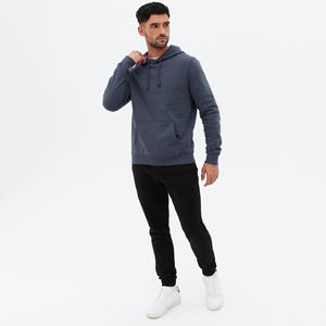 Luxe hommes 3D imprimé solide pull coton à capuche XS taille 100% respirant polaire fermeture éclair hiver poche sweat à capuche - Product Image 1