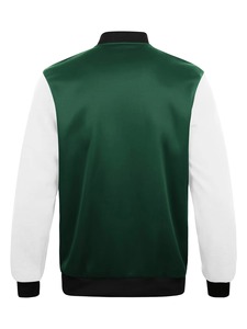 Veste en toile décontractée simple pour homme, style streetwear, avec fermeture éclair sans col, pour la saison hivernale - Product Image 6