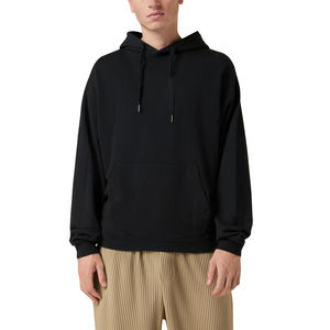 2025 Sudadera con capucha cómoda para hombre 100% algodón patrón sólido bordado MOQ bajo y Jersey de precio bajo para invierno - Product Image 1