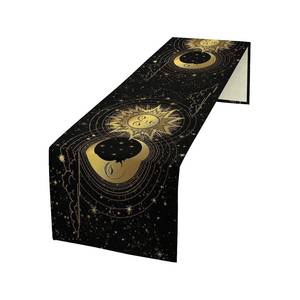 Camino de mesa de comedor de cocina con estampado personalizado de algodón puro ajustable de longitud completa de calidad superior - Product Image 4