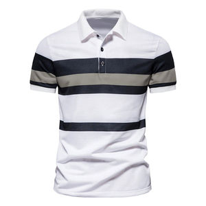 Polos de algodón para hombre de calidad y precio personalizado, ropa con logotipo personalizado, polos de manga corta transpirables personalizados de talla grande para hombre - Product Image 3