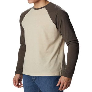 ขายร้อนผ้าฝ้าย 100% ผ้านุ่ม Raglan แขนเสื้อยืดสําหรับชายเฮฟวี่เวทโลโก้ที่กําหนดเองเสื้อยืดคุณภาพสูง - Product Image 5