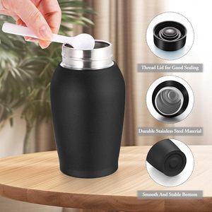 Urnes personnalisées pour cendres humaines Mini urne pour cendres homme femme Photo petite urne en acier inoxydable mémorial crémation noir mat - Product Image 2