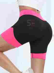 Pantalones Cortos de Ciclismo OEM Personalizados de Tallas Grandes para Mujer, Ropa Deportiva para Correr, Yoga, Fitness, Gimnasio, Cintura Media, Efecto Push-Up, 100% Algodón, Secado Rápido - Product Image 3