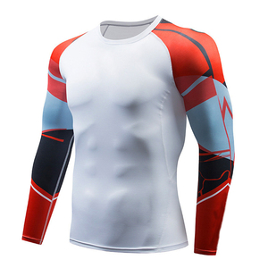 Sublimado Diseña tu propio Rash Guard Custom MMA Manga larga Rash Guard Manga larga Secado rápido Rashguards ligeros - Product Image 1