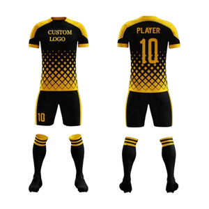 Camisetas de fútbol personalizadas para hombre, conjuntos de UNIFORMES DE EQUIPO, camiseta de manga corta con ajuste seco antibacteriano elástico con estampado Digital de poliéster 100% - Product Image 5