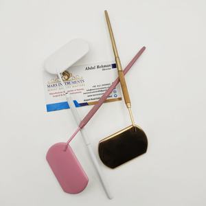 Espejo de pestañas de un solo lado con forma de Luna para extensión de pestañas, espejos de maquillaje cosméticos personalizados sostenibles - Product Image 4