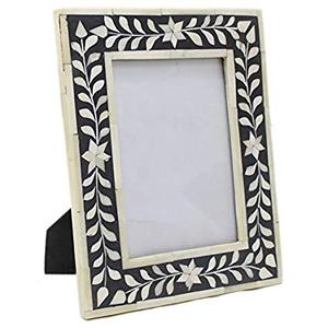 Luxury Handcrafted Bone Inlay Photo Frame New Wholesale Price Wood and Metal Inlaid Decor for <b>Table</b> & <b>Wall</b> - Product Image 1