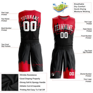 Uniforme de basket-ball de tournoi, maillot d'équipe personnalisé, maille respirante, vêtements de sport de haute qualité, en gros - Product Image 4