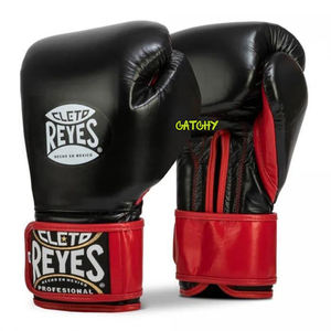 Professional White Boxing Gloves Mexican Style Leather for Training Sparring with High Density <b>Foam</b> <b>Padding</b> - Product Image 4