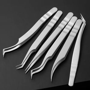 Pinzas para Pestañas de Acero Inoxidable, Uso Profesional en Salones de Belleza, Alta Precisión, Antiestáticas, Duraderas, Pinzas para Extensión de Pestañas - Product Image 5