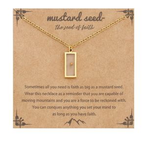 Collar <span class=keywords><strong>de</strong></span> Fe para Mujer, Collar con Colgante <span class=keywords><strong>de</strong></span> <span class=keywords><strong>Montaña</strong></span> Dorada y Semilla <span class=keywords><strong>de</strong></span> Mostaza, Joyería Religiosa Cristiana, Regalo para Mamá y Amigas - Product Image 4