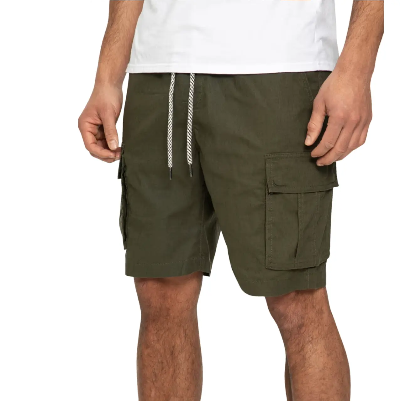 Pantaloncini di lino da uomo Street Wear Running pantaloncini in cotone tinta unita pantaloncini da spiaggia estivi all'aperto prezzo all'ingrosso produttore