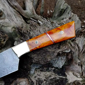 Vente en gros de couteaux de chef en acier Damas faits à la main de qualité supérieure, service OEM ODM personnalisé, PRESTIGE BLADES, compatibles lave-vaisselle, modernes - Product Image 6