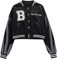 Giacca da Baseball Varsity da donna in bianco giacca da Baseball per l'inverno con lettere personalizzate da donna giacca invernale