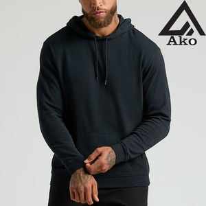 เสื้อฮู้ดดี้ทรงบ็อกซี่แบบมีเชือกผูก คุณภาพสูง พิมพ์โลโก้ตามสั่ง สไตล์สตรีทแวร์ ผ้าฟลีซ สำหรับผู้ชายและผู้หญิง โดย Ako - Product Image 1