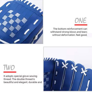 Gants de receveur de baseball d'entraînement professionnel pour adultes Gants de réception en PVC du Pakistan en cuir - Product Image 4