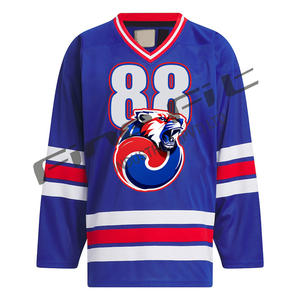 Maillots de coton à sublimation numérique personnalisés OEM uniformes sportifs de hockey sur glace durables vêtements d'équipe approvisionnement en gros - Product Image 2