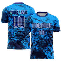 Camiseta de fútbol personalizada unisex, camiseta de fútbol de manga corta para hombres y mujeres, camiseta de fútbol con logotipo de sublimación, uniformes tailandeses
