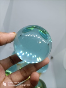 Sphère d'obsidienne aquatique polie, boule de cristal bleue, pierre précieuse, pierre de guérison, méditation, Feng Shui, décoration intérieure, cadeau spirituel pour collectionneur - Product Image 5