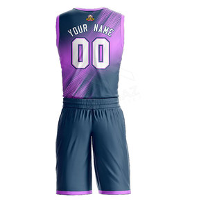 Marque privée Uniforme de basket-ball pour jeunes de haute qualité BSCI Polyester vêtements de sport respirants avec option de taille supérieure - Product Image 2