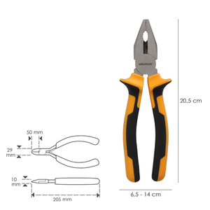 Alicates Universali 200 mm. Acciaio DIN 5746 - Product Image 2
