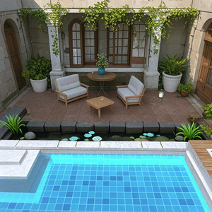 All Weather Resistant Eco-Friendly Modern PU Outdoor <b>Deck</b> Tiles Click Interlocking DIY Tile (Pima) - Product Image 6