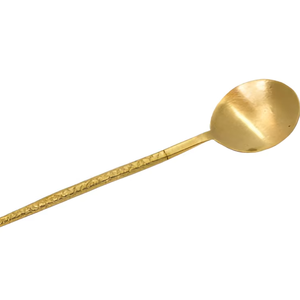 High Quality Handmade Gold Metal Textured Handle Tea <b>Coffee</b> <b>Spoon</b> For Restaurant Home Hotel - Product Image 1