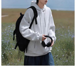 Streetwear de haute qualité Design personnalisé Sweatshirts à capuche unis et lourds pour hommes - Product Image 6