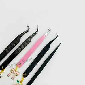 Servicios Profesionales OEM para Pinzas de Extensión de Pestañas de Acero Inoxidable de Precisión SOMEX SURGICAL con Elegantes Adornos para Pinzas - Product Image 2