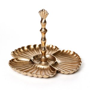 Cuenco dorado para frutas, latón italiano, cesta decorativa para frutas y verduras, cuenco grande chapado en oro Con pedestal de soporte hecho a mano - Product Image 5