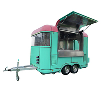 Chariots à hot-dog mobiles de haute qualité en fibre de verre en aluminium Snack Dining Truck à vendre Street Quality Traction Trailer for Candy Food