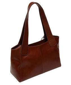 Sac fourre-tout vintage en cuir véritable marron de qualité supérieure pour femme, sac à bandoulière structuré, sac à main de travail grande capacité, résistant à l'eau - Product Image 6