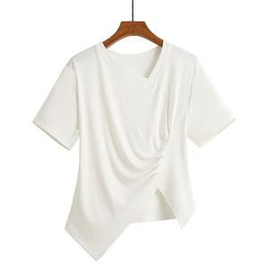 2022 último diseño de camiseta sin mangas con cuello redondo para mujer de secado rápido 100% algodón Spandex Color y tamaño personalizados ODM ecológico - Product Image 5