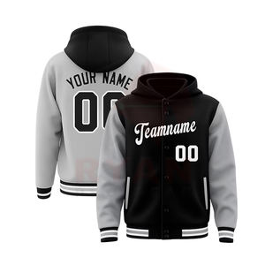 Chaqueta Varsity con Capucha y Diseño de Etiqueta Personalizada de Alta Calidad de Ryan Pro Gear, Cuello Alto, Transpirable, Suministro de Fábrica - Product Image 1